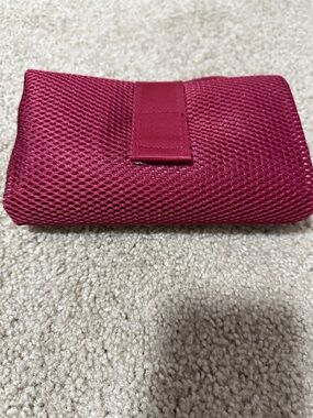 Dagne Dover Raspberry Mesh Diaper Clutch